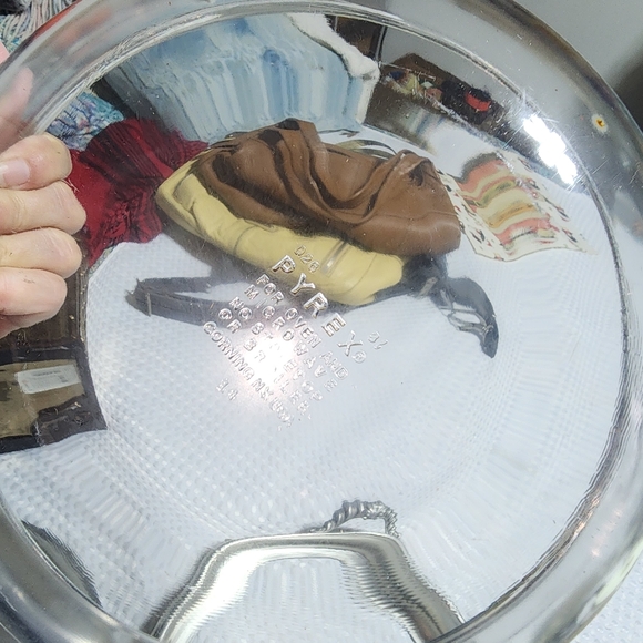 VINTAGE COLONIAL BOARDMAN PEWTER SERVER WITH PYREX 2 QT GLASS BOWL SET RARE - Picture 5 of 12